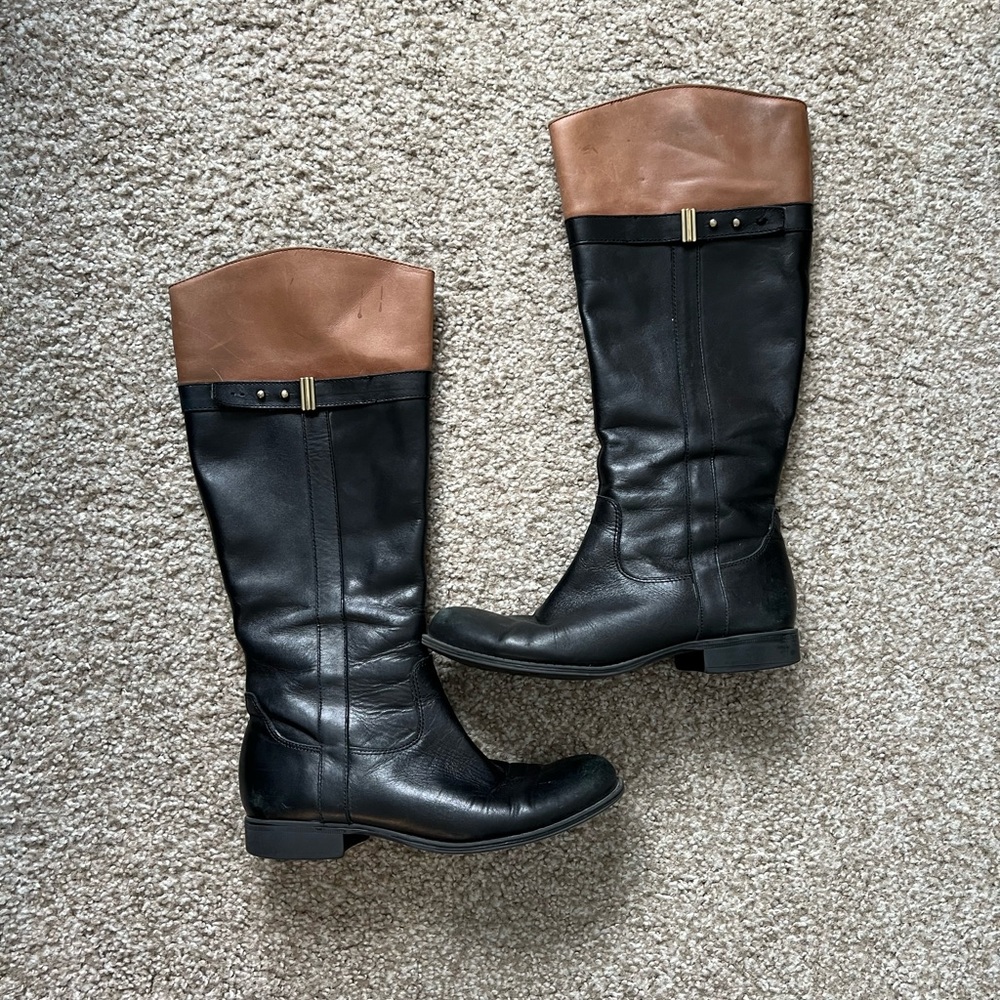 Naturalizer Tall Black & Brown Boots